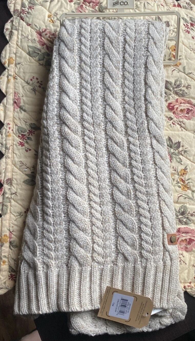 Frye and Co. “Steel Cut Oats” Cable Knit scarf